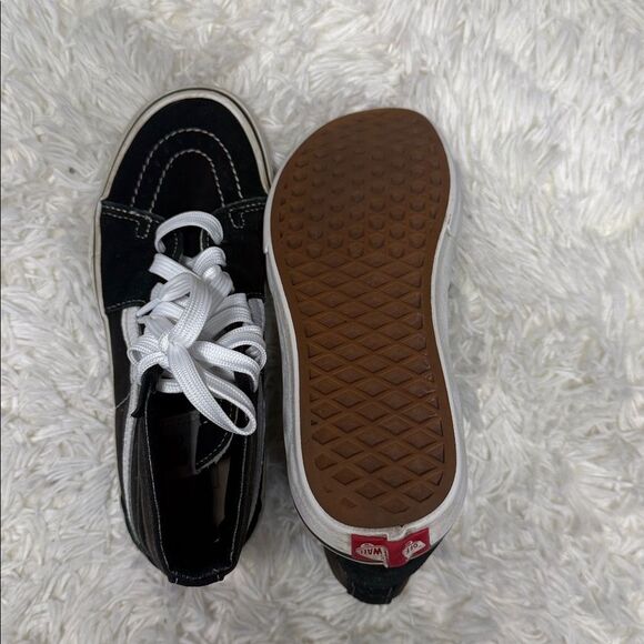 Vans Black and White Kids High-Top Sneakers - Picture 4 of 5